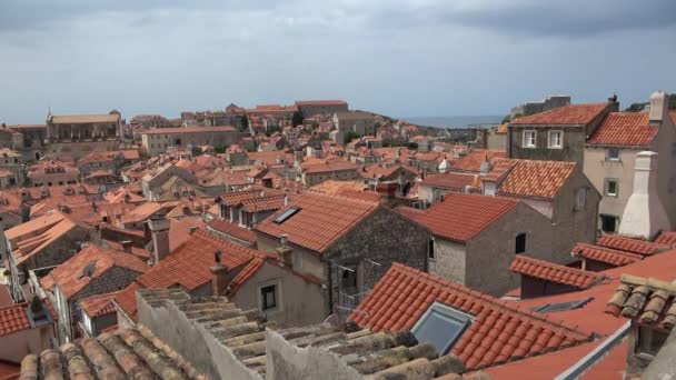 Dubrovnik Kroatiska Stad Vid Adriatiska Havet Det Mest Framstående Turistmål — Stockvideo