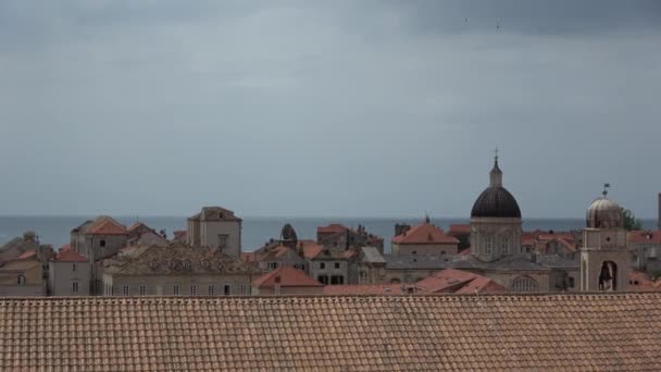 Dubrovnik Kroatiska Stad Vid Adriatiska Havet Det Mest Framstående Turistmål — Stockvideo