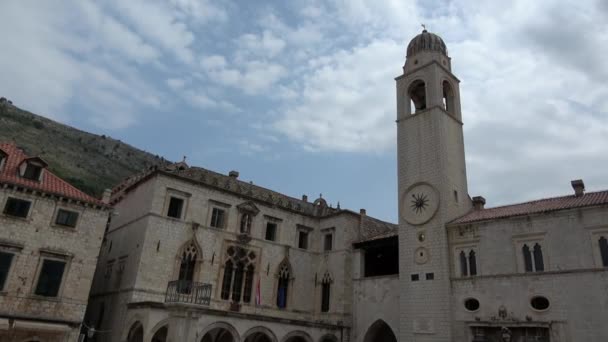 Dubrovnik Uma Cidade Croata Mar Adriático Dos Destinos Turísticos Mais — Vídeo de Stock