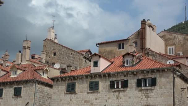 Dubrovnik Kroatiska Stad Vid Adriatiska Havet Det Mest Framstående Turistmål — Stockvideo