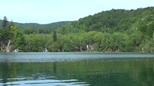 Taman Nasional Plitvice Lakes Adalah Salah Satu Taman Nasional Tertua — Stok Video