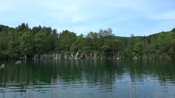 Národní Park Plitvická Jezera Jedním Nejstarších National Parks Jihovýchodní Evropě — Stock video