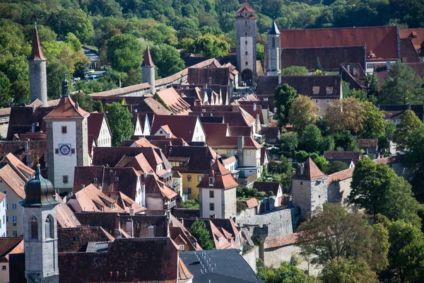 Rothenburg Der Tauber Een Gemeente Duitse Deelstaat Beieren Gelegen Landkreis — Stockfoto