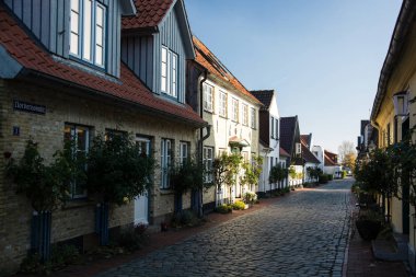 Sleswick, Almanya'nın kuzeyinde Schleswig-Holstein, fishermans çeyreğinde Holm olduğunu.