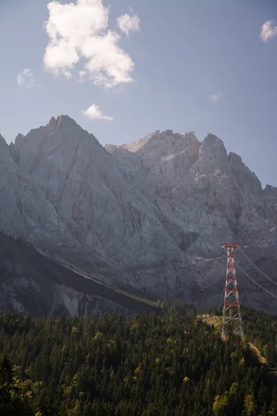 Zugspitze Jest Najwyższym Szczytem Gór Wettersteingebirge Jak Również Najwyższe Góry — Zdjęcie stockowe