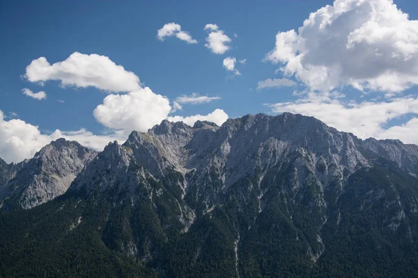 Karwendel Kuzey Kireçtaşı Alpler Büyük Dağ Aralığıdır Mittenwald Bavaria Almanya — Stok fotoğraf