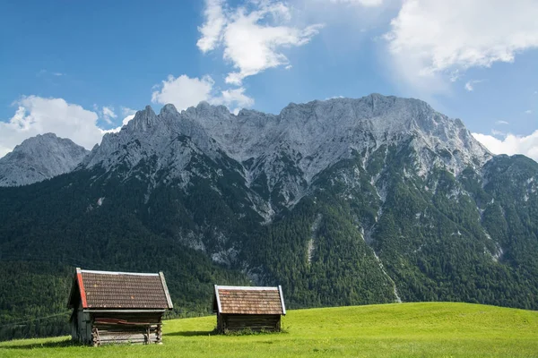 Das Karwendel Ist Das Größte Gebirge Der Nördlichen Kalkalpen Mittenwald — Stockfoto