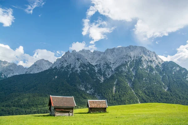 Das Karwendel Ist Das Größte Gebirge Der Nördlichen Kalkalpen Mittenwald — Stockfoto