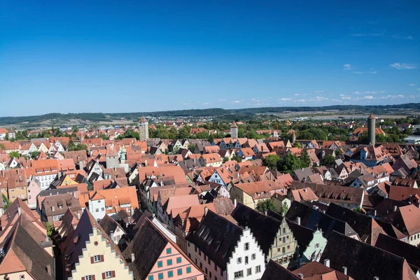 Rothenburg Der Tauber Adalah Sebuah Kota Distrik Ansbach Mittelfranken Franken — Stok Foto