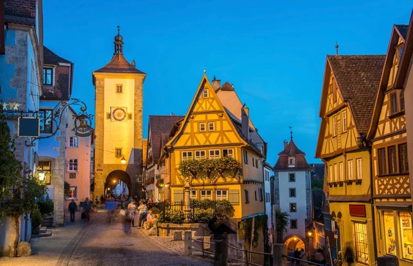 Rothenburg Der Tauber Adalah Sebuah Kota Distrik Ansbach Mittelfranken Franken — Stok Foto