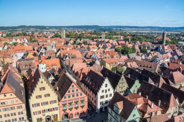 Rothenburg ob der Tauber is a town in the district of Ansbach of Mittelfranken (Middle Franconia), the Franconia region of Bavaria, Germany. clipart
