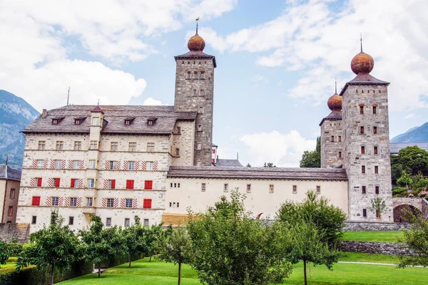 Das Stockalper Palais Ist Ein Zwischen 1651 Und 1671 Erbautes — Stockfoto