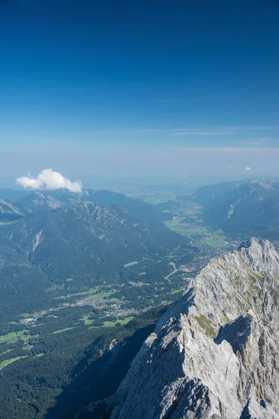 Zugspitze Highest Peak Wetterstein Mountains Well Highest Mountain Germany — Stock Photo, Image