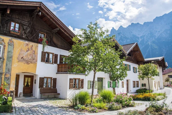 Mittenwald Adalah Sebuah Munisipalitas Jerman Distrik Garmisch Partenkirchen Bayern — Stok Foto