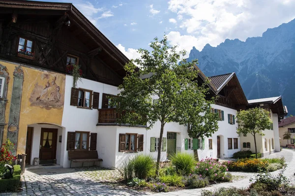 Mittenwald Adalah Sebuah Munisipalitas Jerman Distrik Garmisch Partenkirchen Bayern — Stok Foto