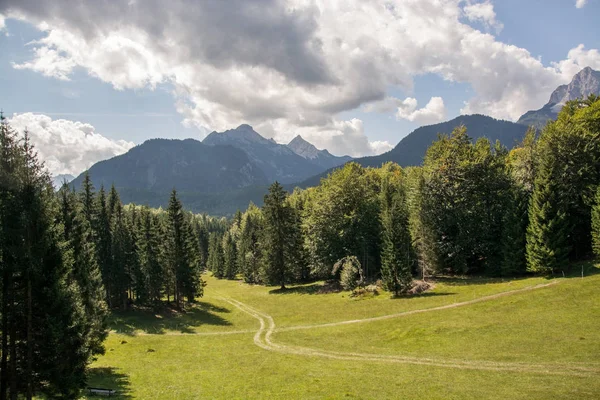 Das Wettersteingebirge Ist Eine Gebirgsgruppe Den Nördlichen Kalkalpen Innerhalb Der — Stockfoto