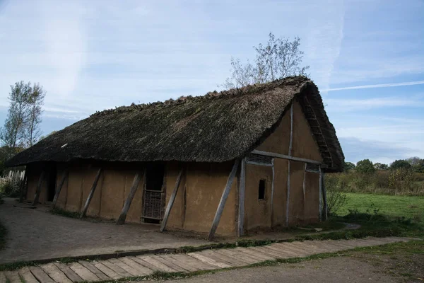 Hedeby Fue Importante Asentamiento Comercial Vikingo Danés Cerca Del Extremo — Foto de Stock