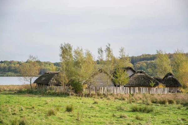 Hedeby Var Ett Viktigt Danska Vikingatida Handel Bosättningen Nära Den — Stockfoto