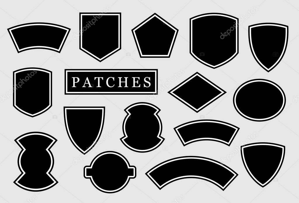 Military and biker patches with wings