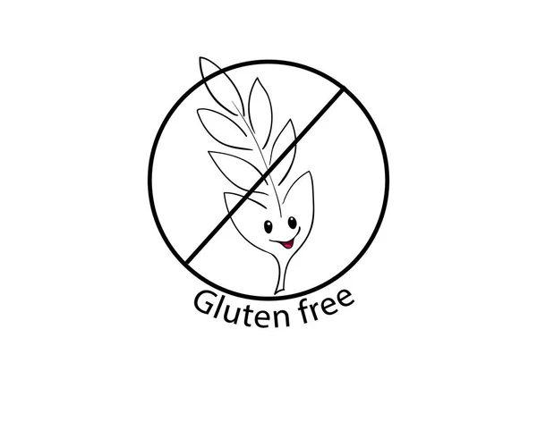 Glutensiz gıda siyah beyaz simgesi