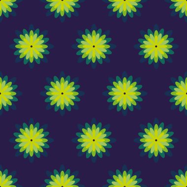 Soyut çiçek desenleri..