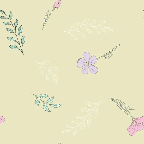 Patrón sin costura floral. Patrón elegante para estampados de moda . — Vector de stock