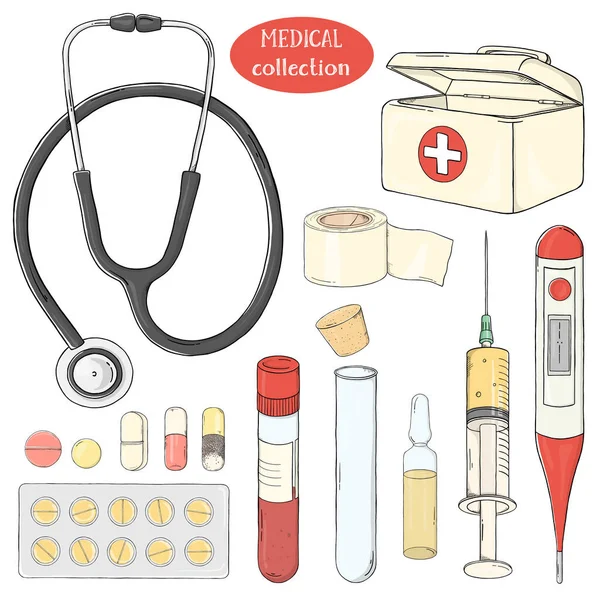 Tıbbi malzemeler, ilaçlar ve ilk yardım çantasıyla hazır..