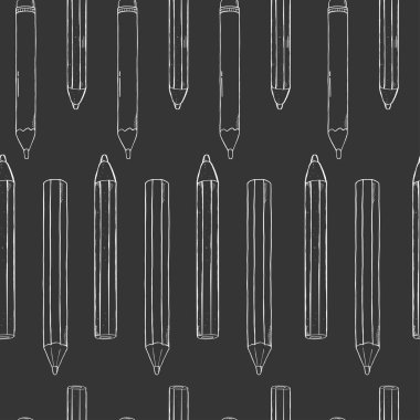 Kalemlerle kusursuz desen. El çizimi..