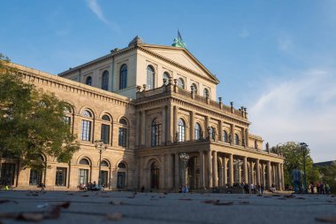 Hanover, Almanya - 15 Ekim 2019: Klasik Opera ve Bale Evi