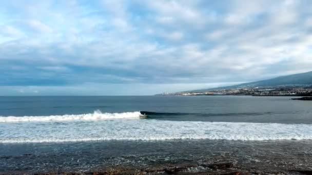 Хвилі Моря Пляжі — стокове відео