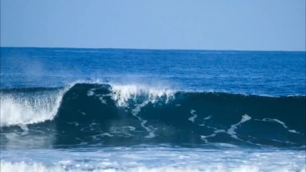 Vista Superficie Del Agua Con Olas Mar Durante Día — Vídeos de Stock