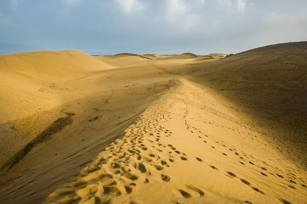Areia Dunas Deserto Conceito Lugar Tropical — Fotografia de Stock