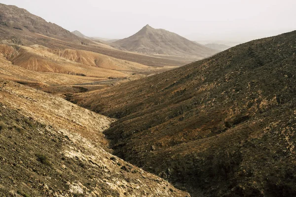 Paysage Sauvage Intérieur Fuerteventura Île — Photo