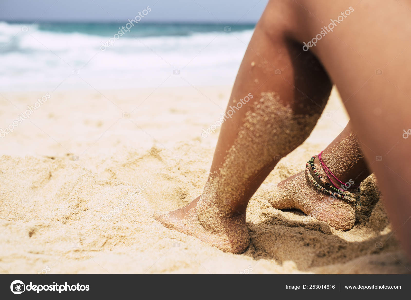Summer Beach Relax Vacation Concept Nude Girl Doing Naturism Nudism Stock  Photo by Â©simonapilolla 253014616