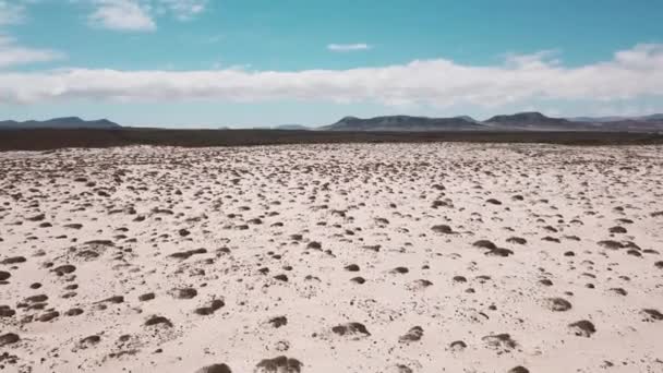 Vue Aérienne Désert Sable Dunes Concept Lieu Tropical — Video