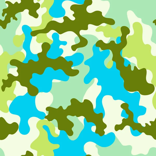 Camouflage Mode Vert Bleu — Image vectorielle