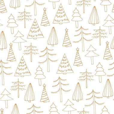 soyut Noel ağaçları ile Seamless Modeli
