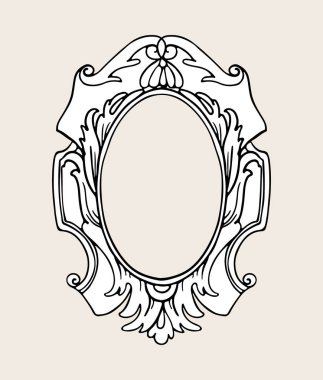 süslü doodle çerçevesi