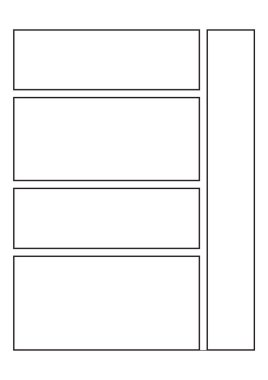 Çocuklar ve Yetişkinler için Boş Çizgi Roman ve Sketchbook Comics ve Dergi Çizmek için