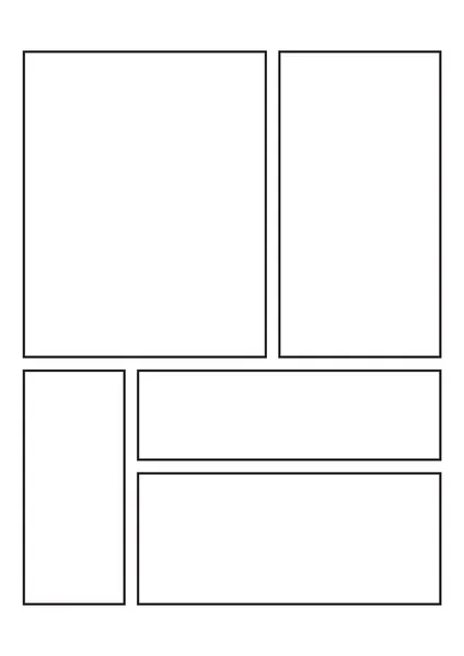 만화 스케치북 페이지 — 스톡 벡터