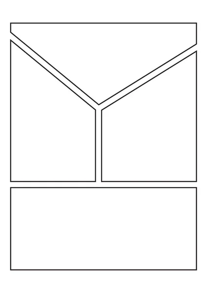 Página del cuaderno de dibujo cómico — Archivo Imágenes Vectoriales