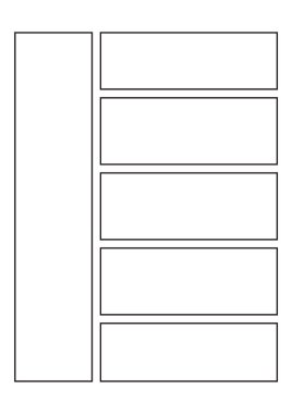Comic Book için basit storyboard tasarımı