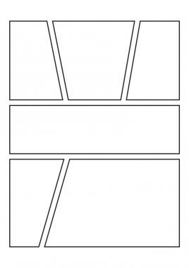 Çizgi roman boş düzen şablonu arka plan.