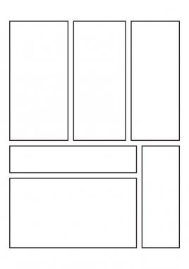Çizgi roman boş düzen şablonu arka plan.