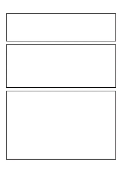 Comics leere Layout-Vorlage Hintergrund. — Stockvektor