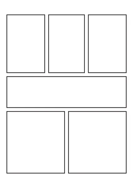 Comics leere Layout-Vorlage Hintergrund. — Stockvektor