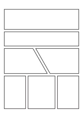 Çizgi roman boş düzen şablonu arka plan.