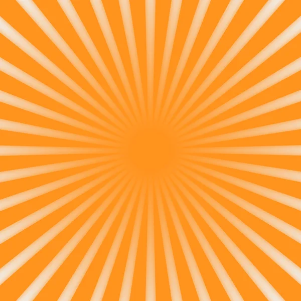 Vektorhintergrund mit orangen Strahlen — Stockvektor
