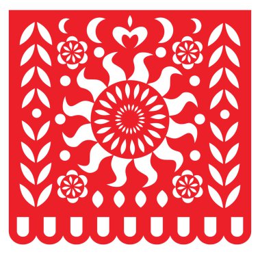 meksika kağıt kesilmiş bayraklar