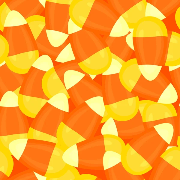 Patrón sin costuras con caramelos maíz vector ilustración — Vector de stock